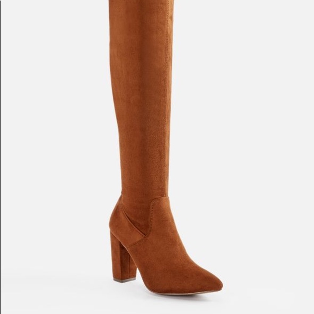 Mariam Over-The-Knee Boot in Cognac by JUSTFAB - Picture 6 of 6